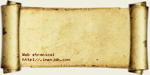 Damjanka Klincov vizit kartica